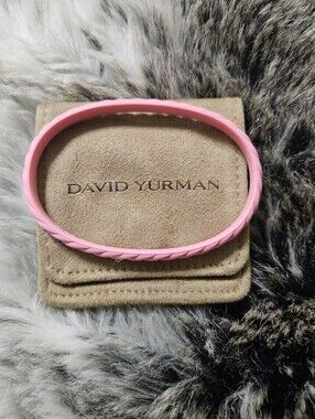 David Yurman Pink Cable Rubber Bracelet S/M